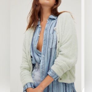 Free People FP One Allegra Cardi in Sage Size Small NWOT